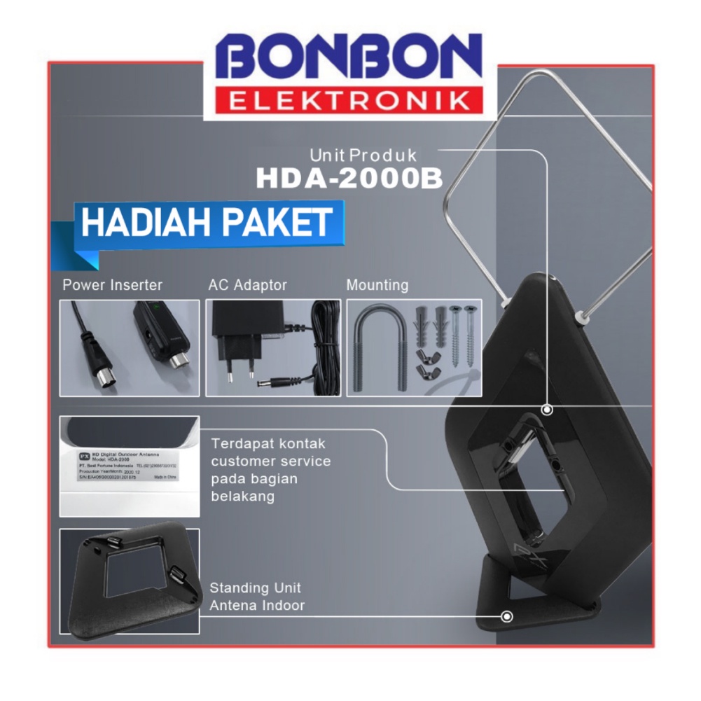 Bundling Sharp Set Top Box STB-DD001i + Antena Digital PX HDA-2000B