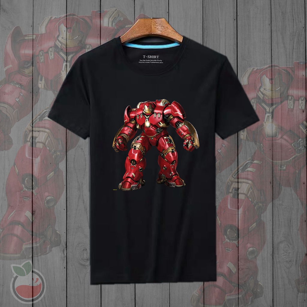 Lilipop Kaos Tshirt  Pria Avengers Iron Man Baju Distro Basic Lengan Pendek Cowok Kasual