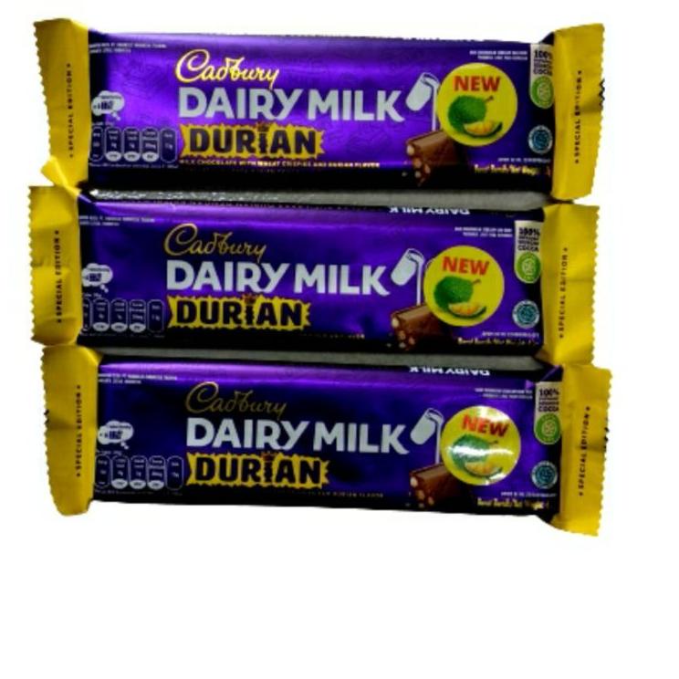 

Stok terbaru cadbury dairy milk durian special edition 62g