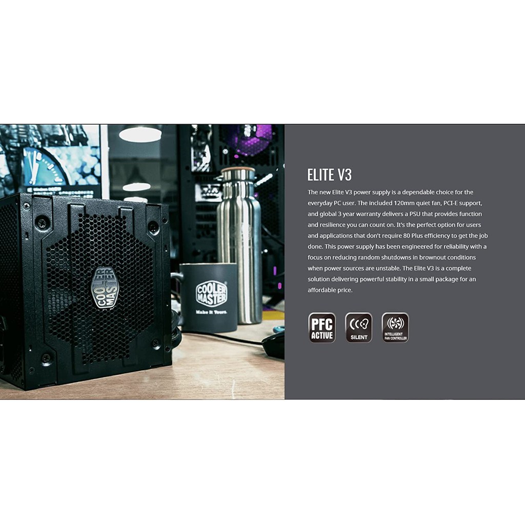 Cooler Master PSU Elite V3 P500 500W 230V