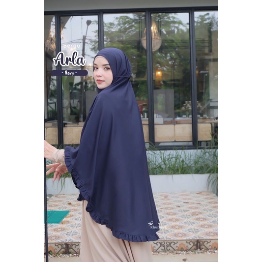 Bergo Arla Khumaaz Azda | Bergo Tali Army Teracota