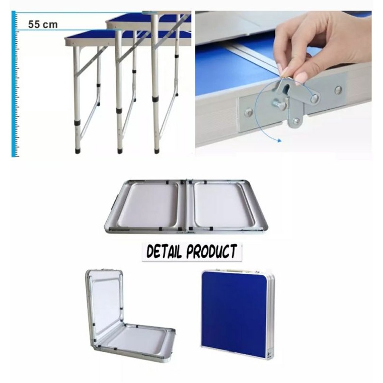 Meja Lipat Koper Praktis (Jogja bisa Gosend)