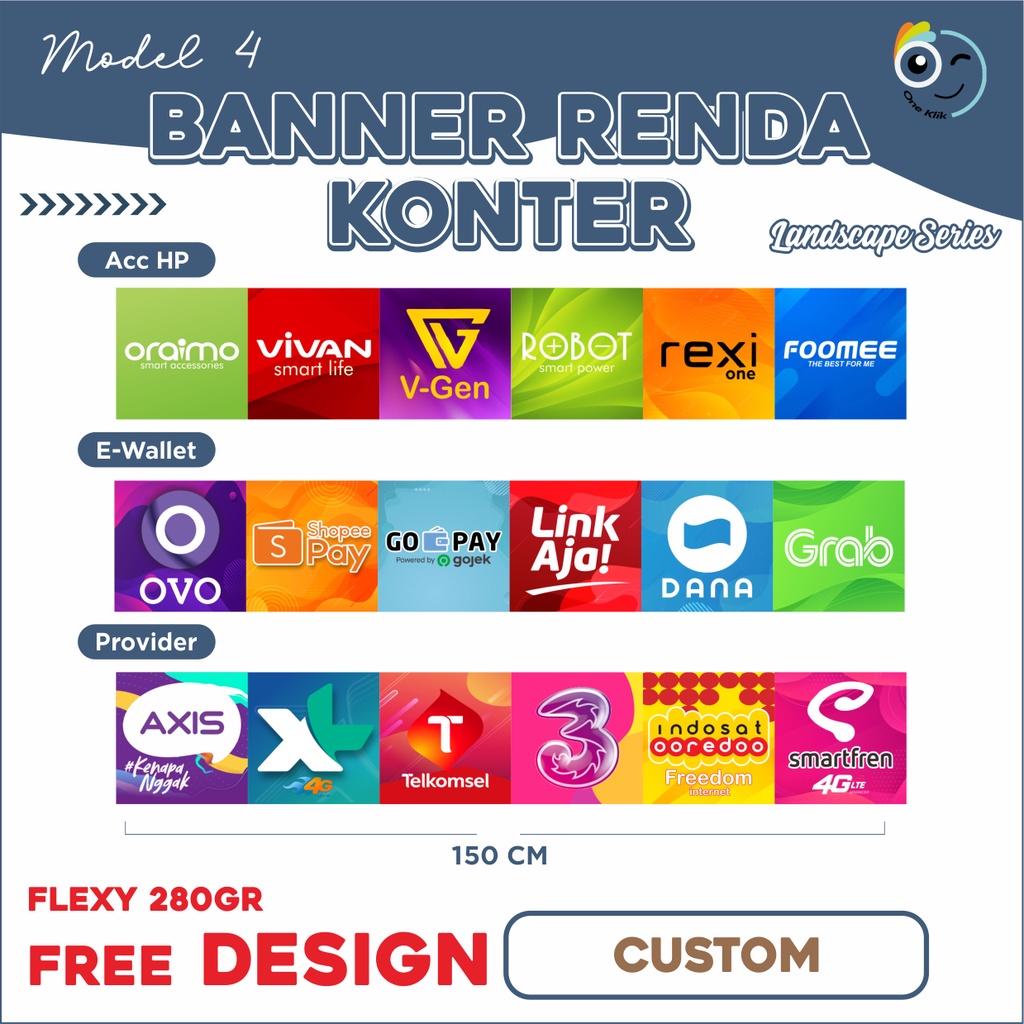 Jual Spanduk Banner Konter Landscape Renda Landscape Spanduk Dinding Konter Hiasan Dinding