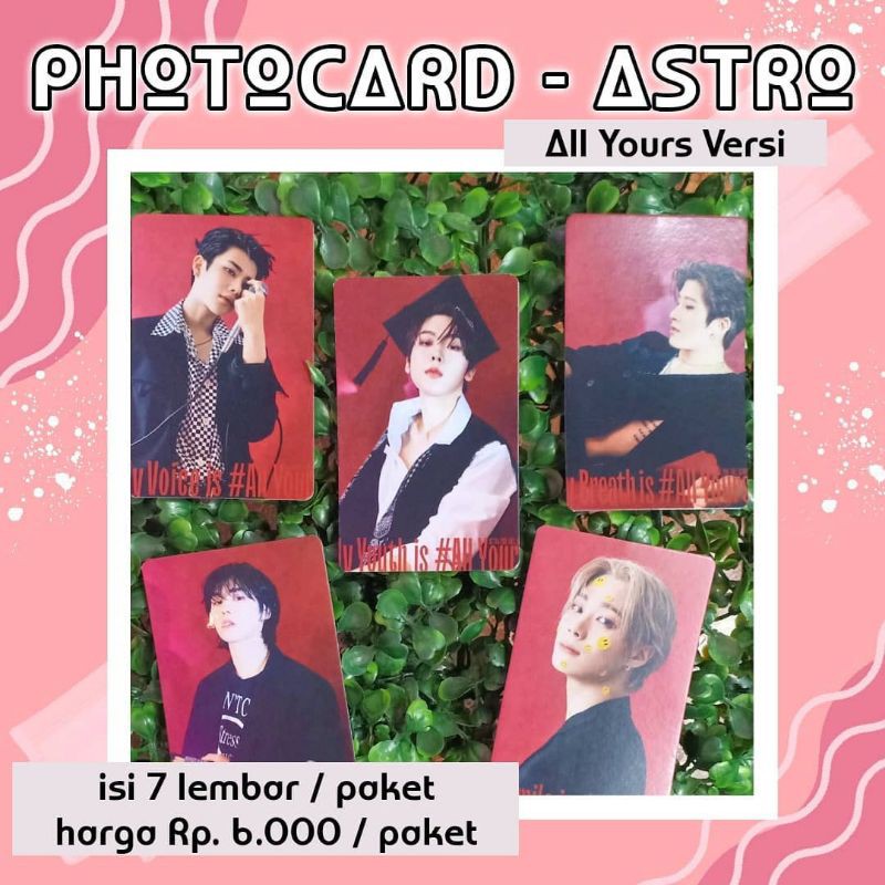 READY / COD - PHOTOCARD ASTRO 2021 ALL FOR YOU ASTRO ONE AND ONLY POLAROID ASTRO ALL FOR YOU PC ASTR