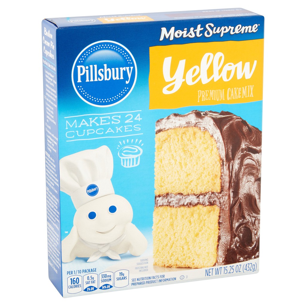 

Pillsbury Moist Supreme Yellow Birthday Cake Mix Tepung Kue Ulang Tahun Instant