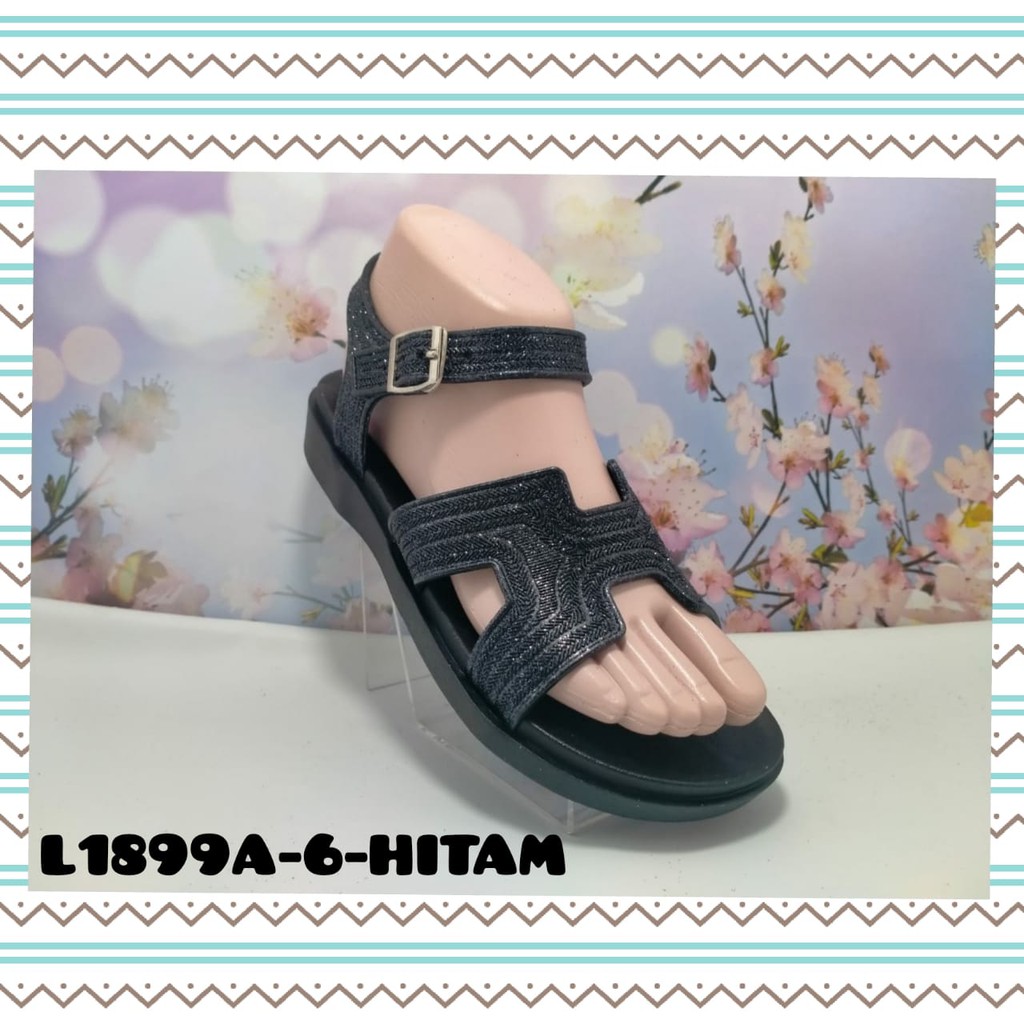 SANDAL GUNUNG WANITA IMPOR SELOP GLANZTON L-1899A-6 UK. 37-41