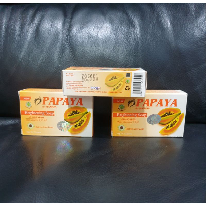 [ BPOM ] SABUN PEPAYA 70 GR ORIGINAL BRIGHTENING SOAP