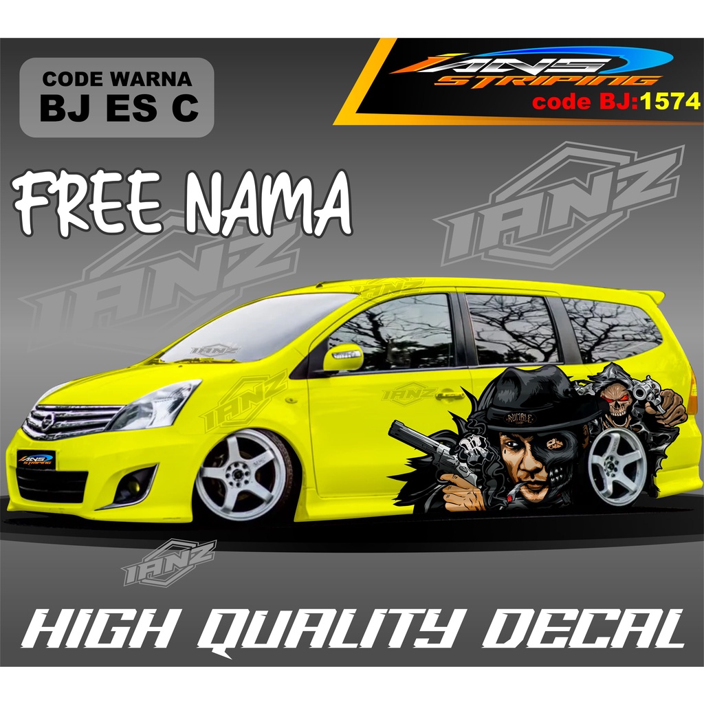 STIKER MOBIL GRAND LIVINA / STIKER MOBIL TERIOS XPANDER NEW DESAIN / VARIASI STIKER MOBIL AVANZA XENIA