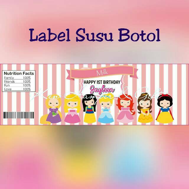 

Label Susu Botol