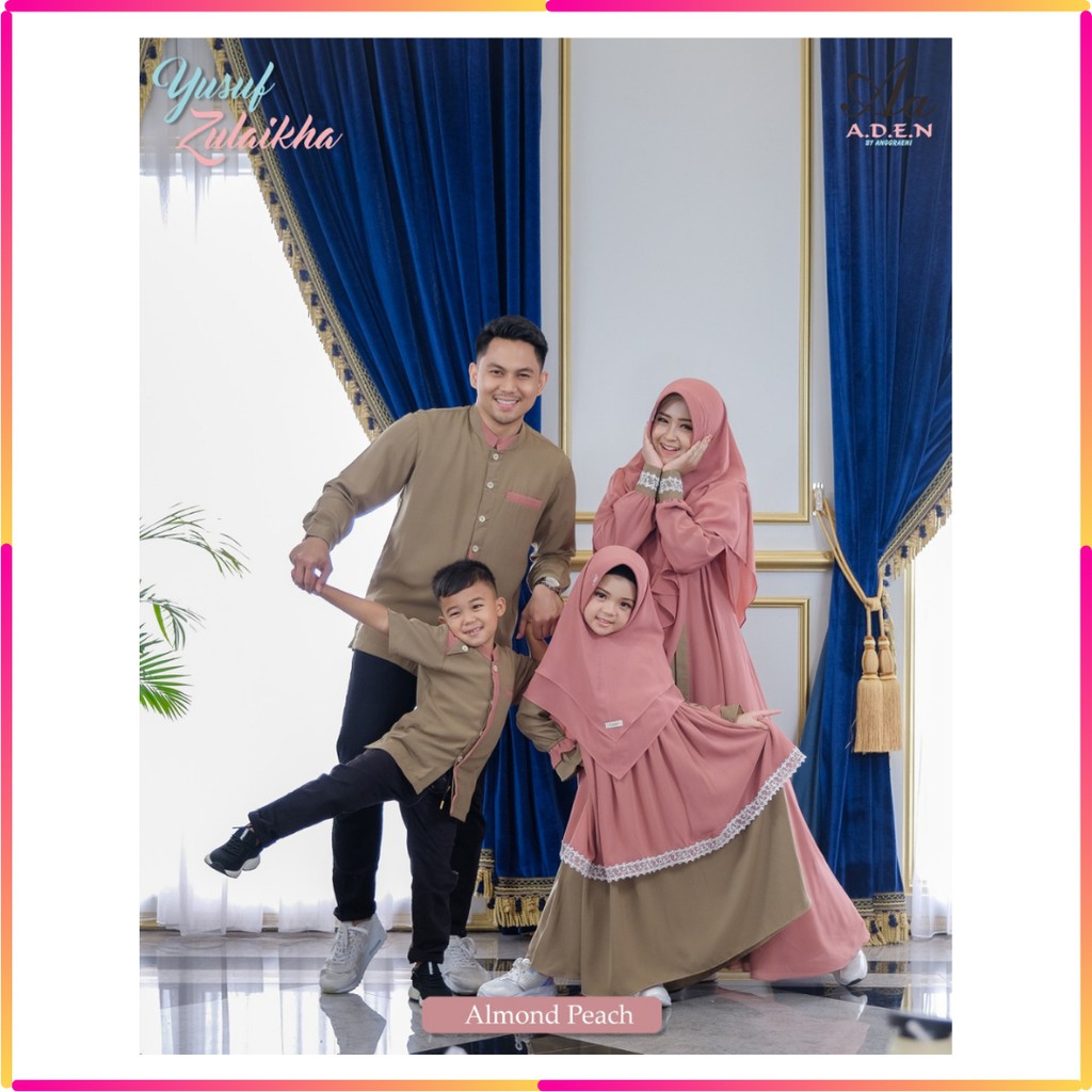 [PO] Sarimbit Aden Hijab Yusuf & Zulaikha "Almond Peach"