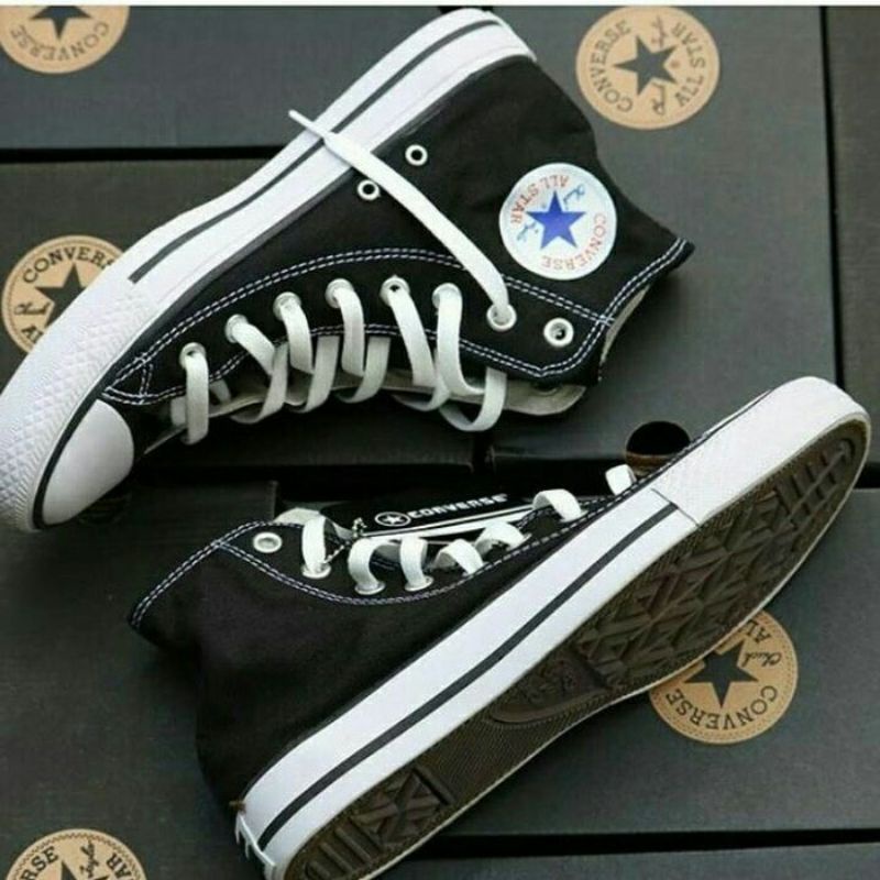 SEPATU CONVERSE ALL STAR PRIA/WANITA SIZE 36-43 CHUCK TAILOR 70s WHITE BLACK FULL BLACK BOOTS/PENDEK SEKOLAH REMAJA/DEWASA MURAH TERLARIS