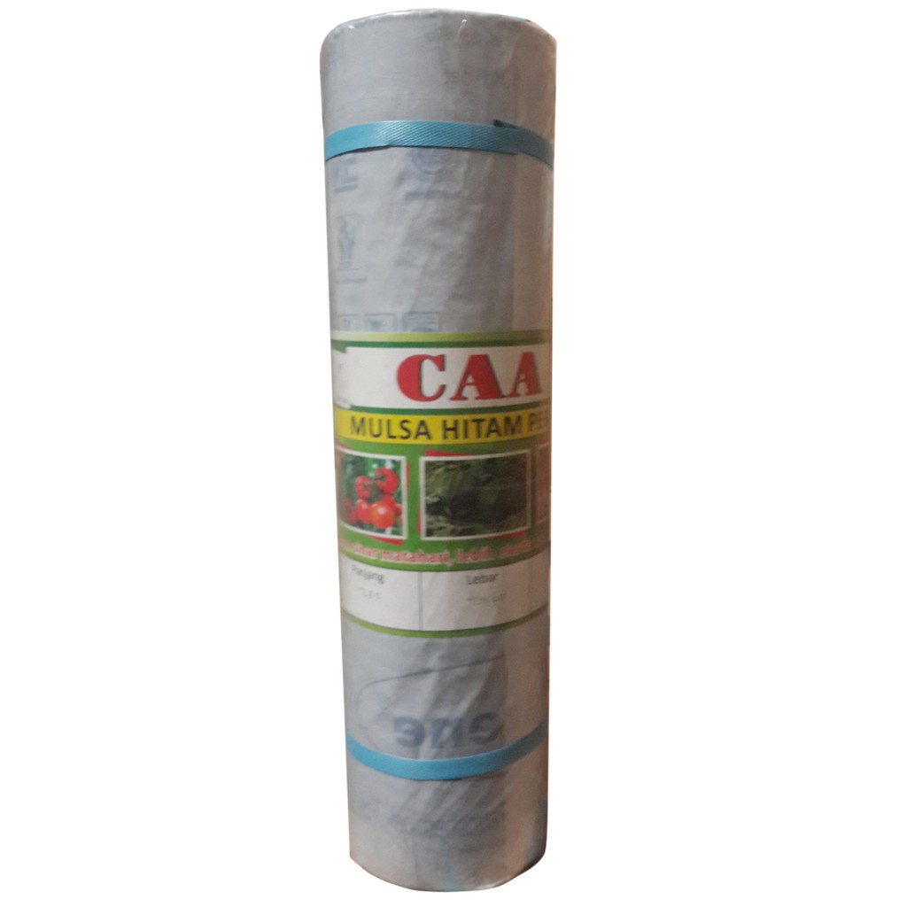Pelastik mulsa hitam perak caa lebar 120 cm panjang 500 meter