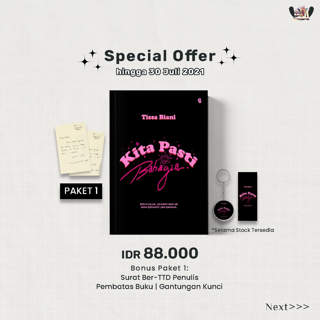 Buku Kita Pasti Bahagia karya Tissa Biani-1