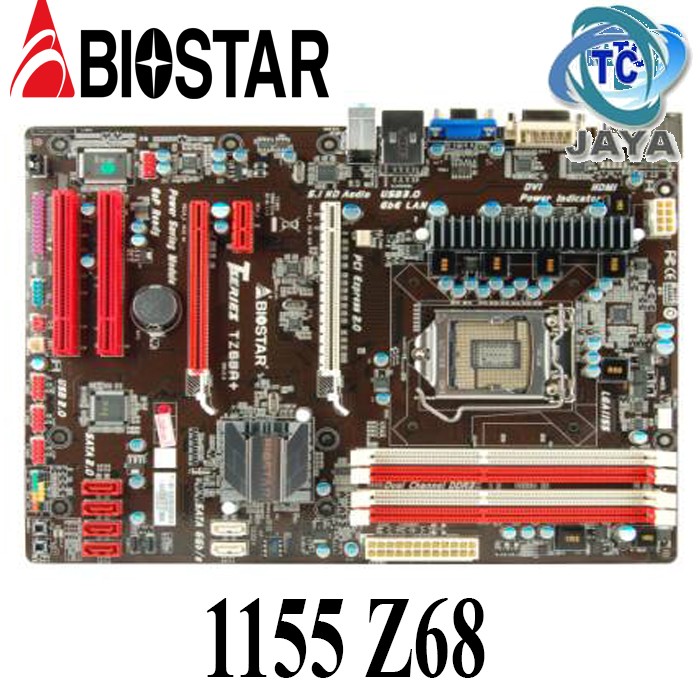 Motherboard Intel LGA 1155 Z68 ATX Biostar