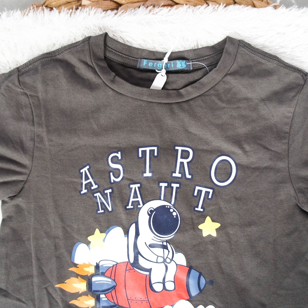 FERGORI Kaos Anak Laki - Laki Lengan Pendek Astronaut B1075