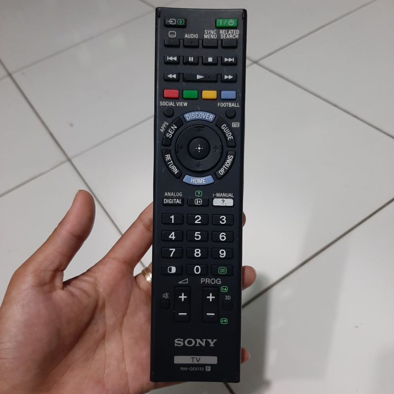 REMOTE REMOT TV LED SONY RM-GD032 ORIGINAL ASLI