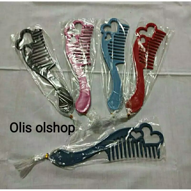 Souvenir Pernikahan Sisir Love Unyuk2 / Hadiah Ulang Tahun / Kado Murah free kartu ucapan