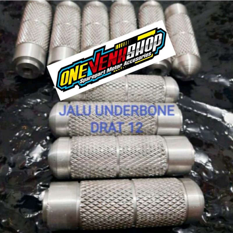 JALU UNDERBONE DRAT 12 JALU UB DURALIUM UNIVERSAL FOOT STEP UB 12 BAHAN DURAL ALMU