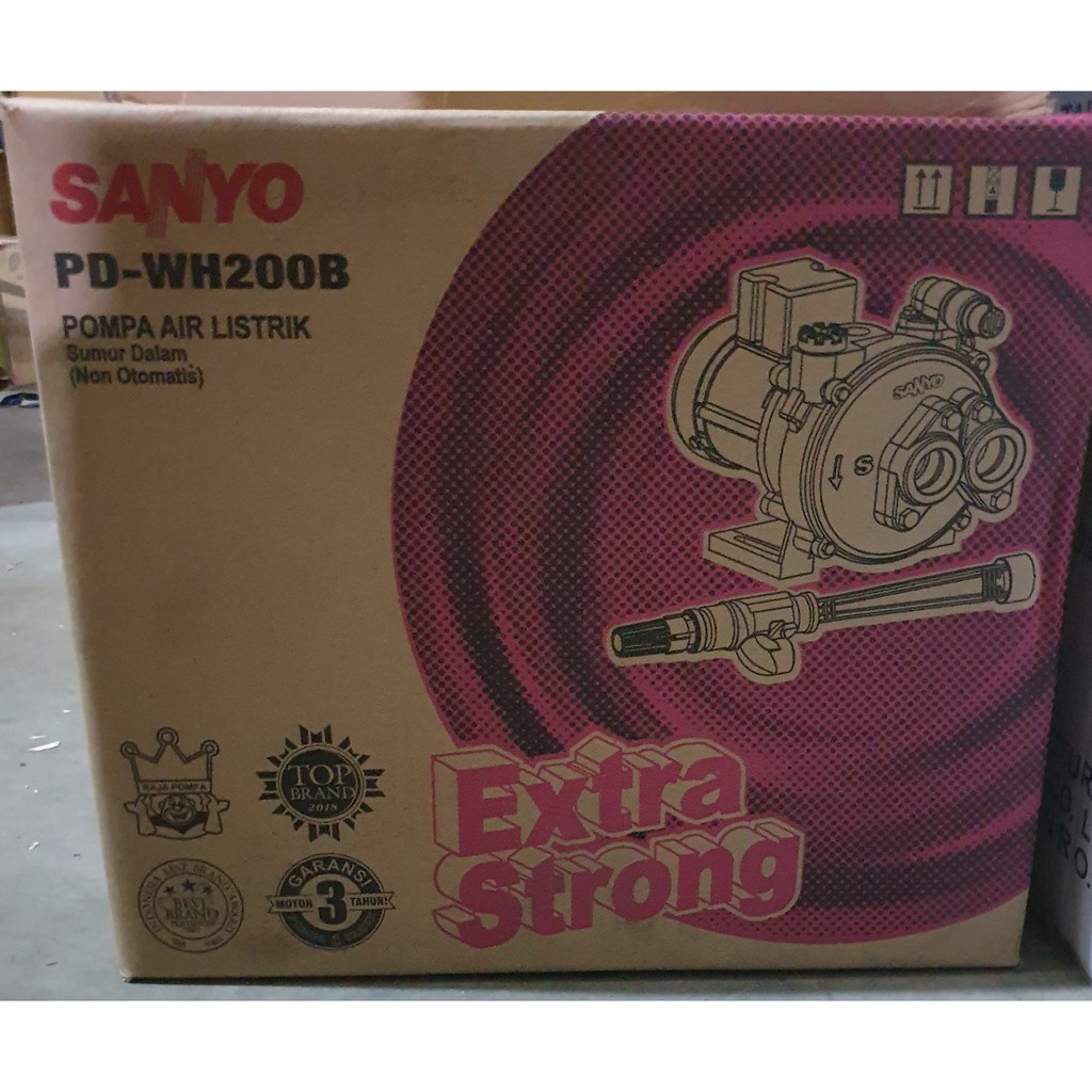 Sanyo Pompa Air Sumur Dalam Non Auto Otomatis PDWH 200 B / PDWH-200 B / PDWH200B