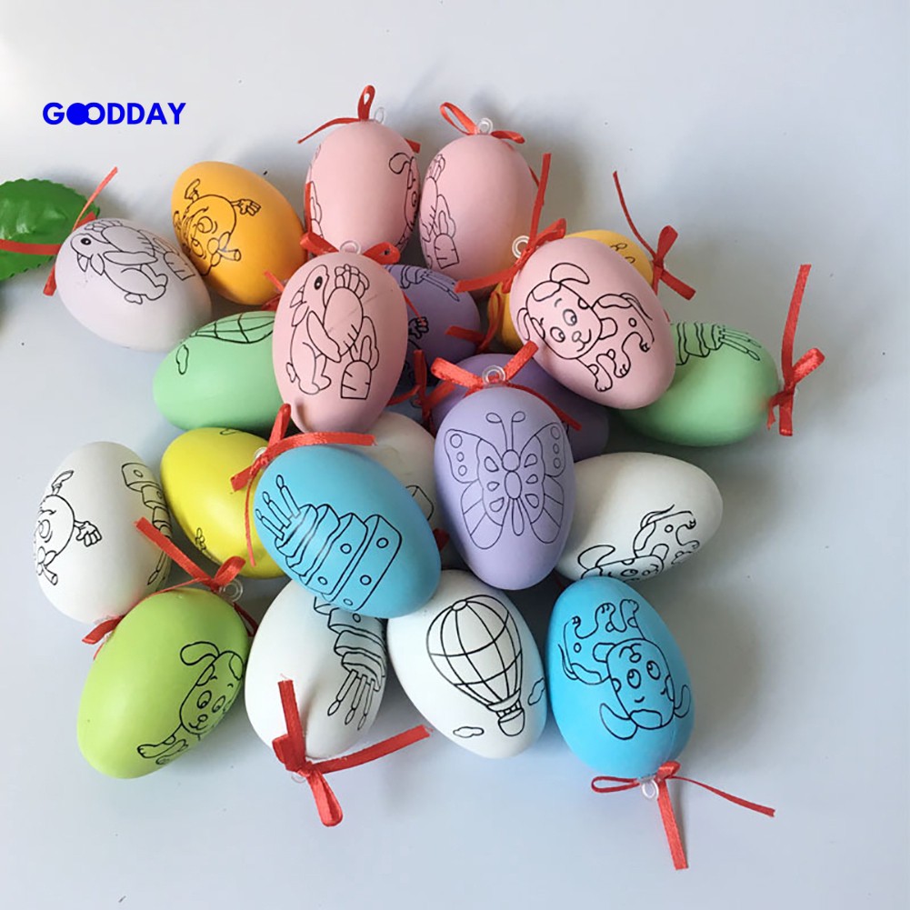 good day 20pcs mainan telur  paskah  handcraft untuk anak  tk  