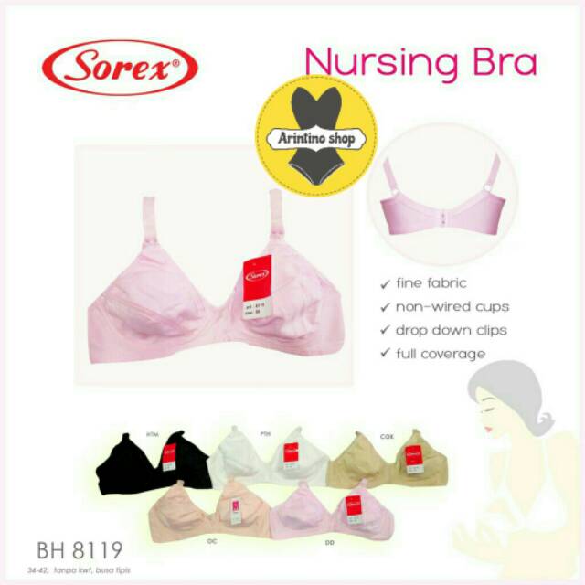 Bh Bra Menyusui Sorex 8119 {Cup Sedang} Nursing Bra Tanpa Kawat |jx