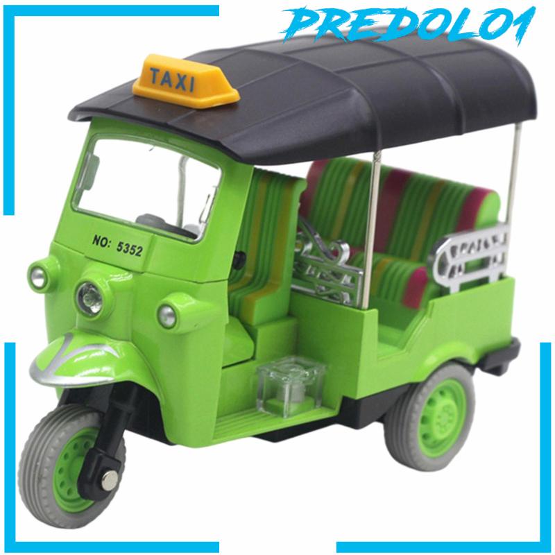 Predolo1 Miniatur Diecast Mobil Tricycle Thailand Bahan Alloy Warna Merah