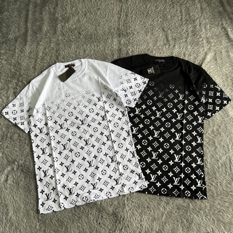 KAOS TSHIRT LV LOUIS VUITTON FULLPRINT FULLTAG & LEBEL