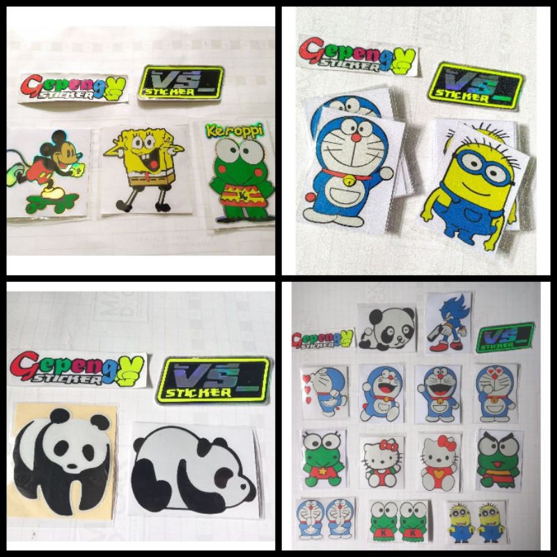 

Sticker cutting doraemon kartun keroppi SpongeBob minion hello kitty panda sonic lucu kucing murah