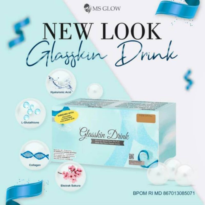 BISA COD MS GLOW GLASSKIN DRINK / GLASKIN MS GLOW FREE TUMBLER