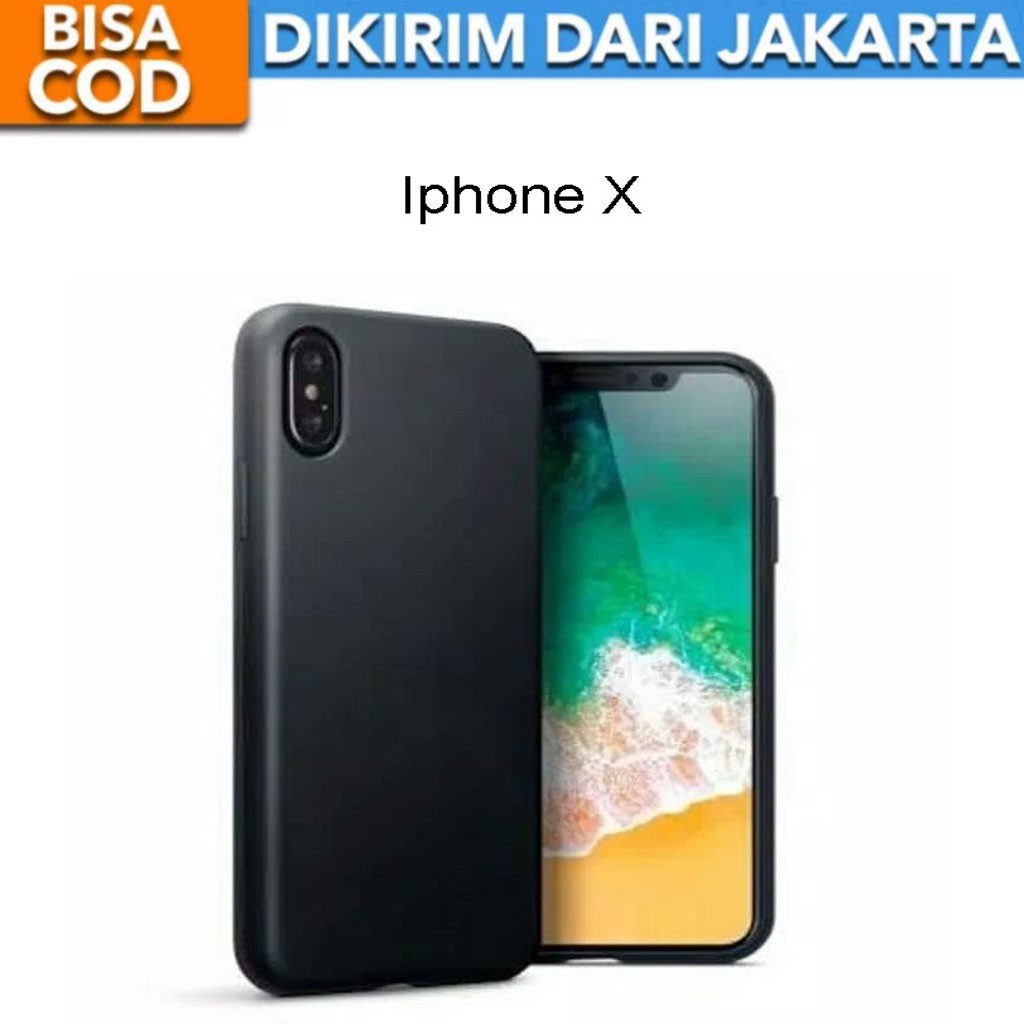 SoftCase Black Matte for iPhone X Iphone Xs