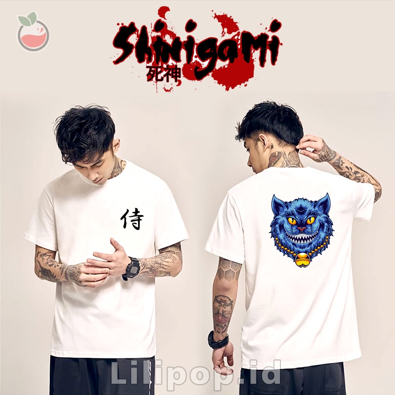 Lilipop Kaos Pria Shinigami Samurai Baju Distro Basic Tshirt Kasual