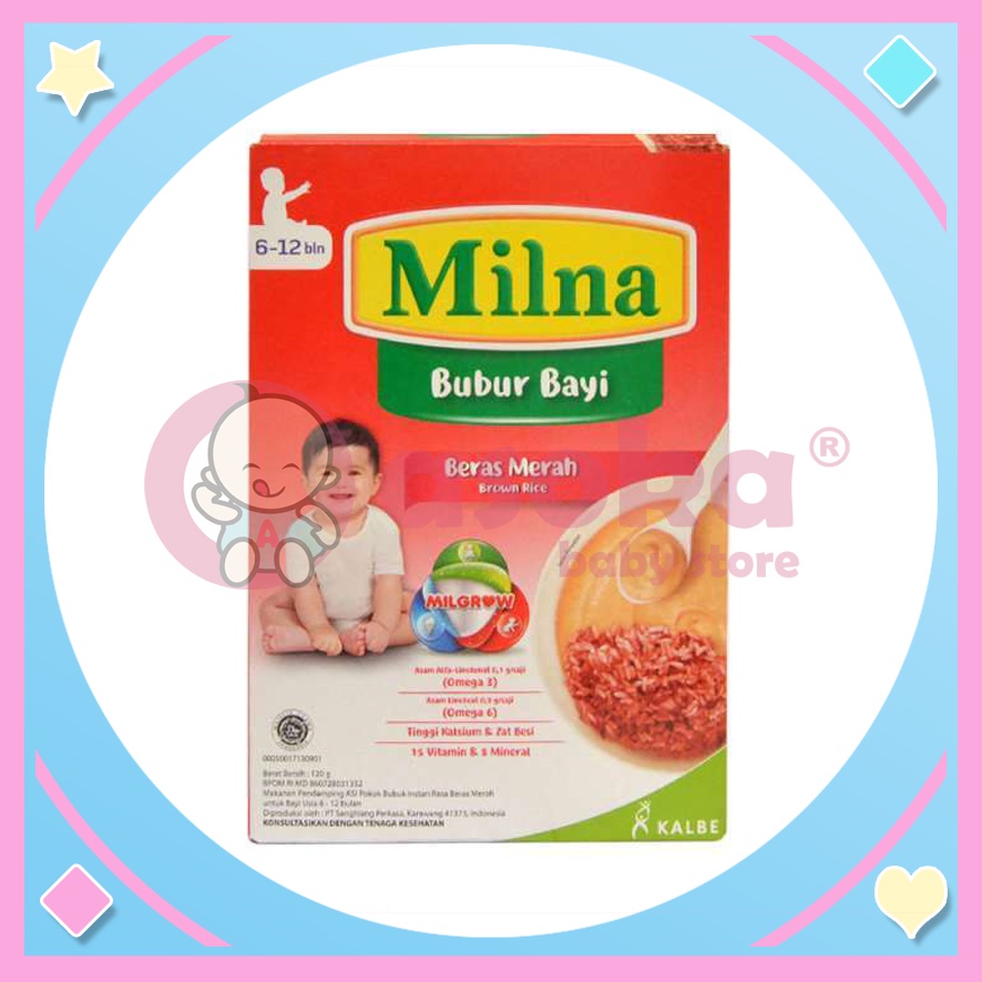 Milna Bubur bayi 6+ Bulan 120g Reguler Untuk 6 Bulan Keatas ASOKA