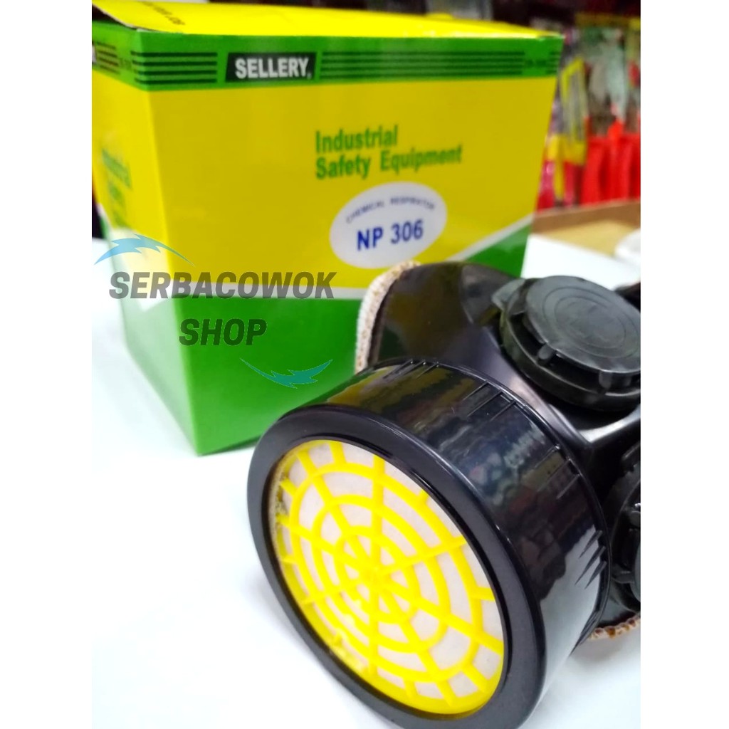 Masker Pelindung Filter Dobel Respirator Cartridge Sellery 39-306