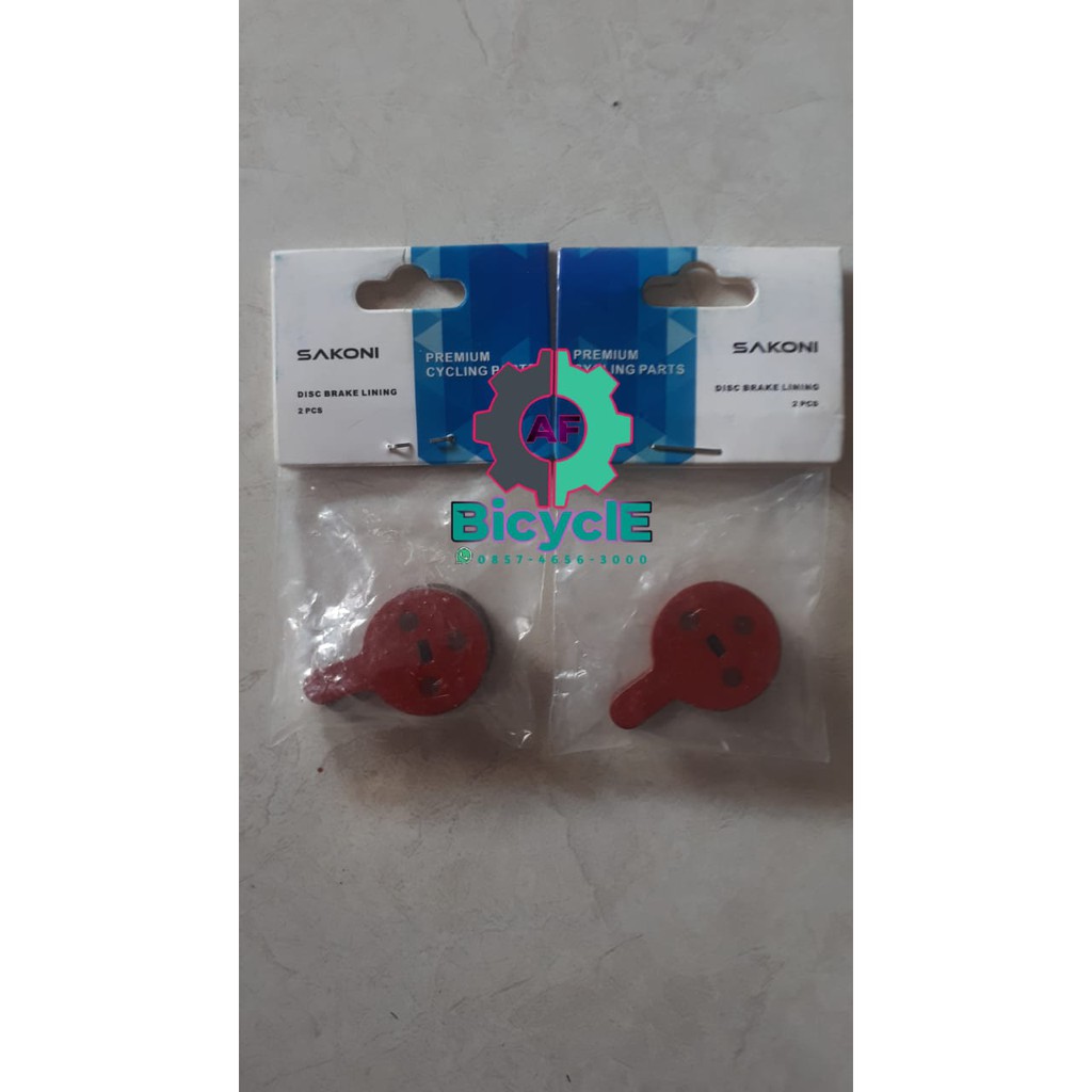 Kampas rem cakram sepeda bulat sakoni