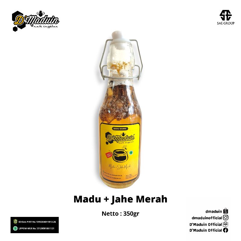 

Madu Jahe Merah - Botol Swing 350gr