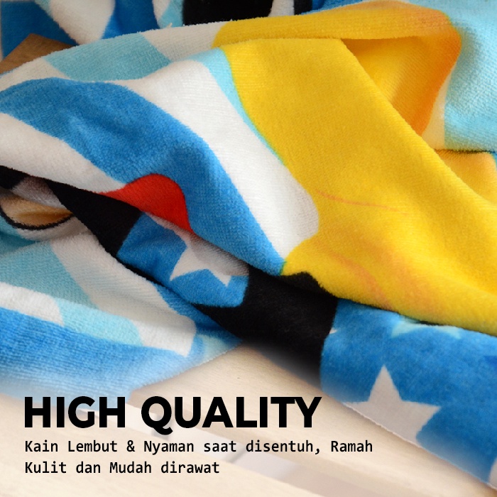 COD - LUXURYPARTY - H23 - Handuk Karakter 25x50cm - Hand wash handuk pengering tangan - Kain lap polyester karakter