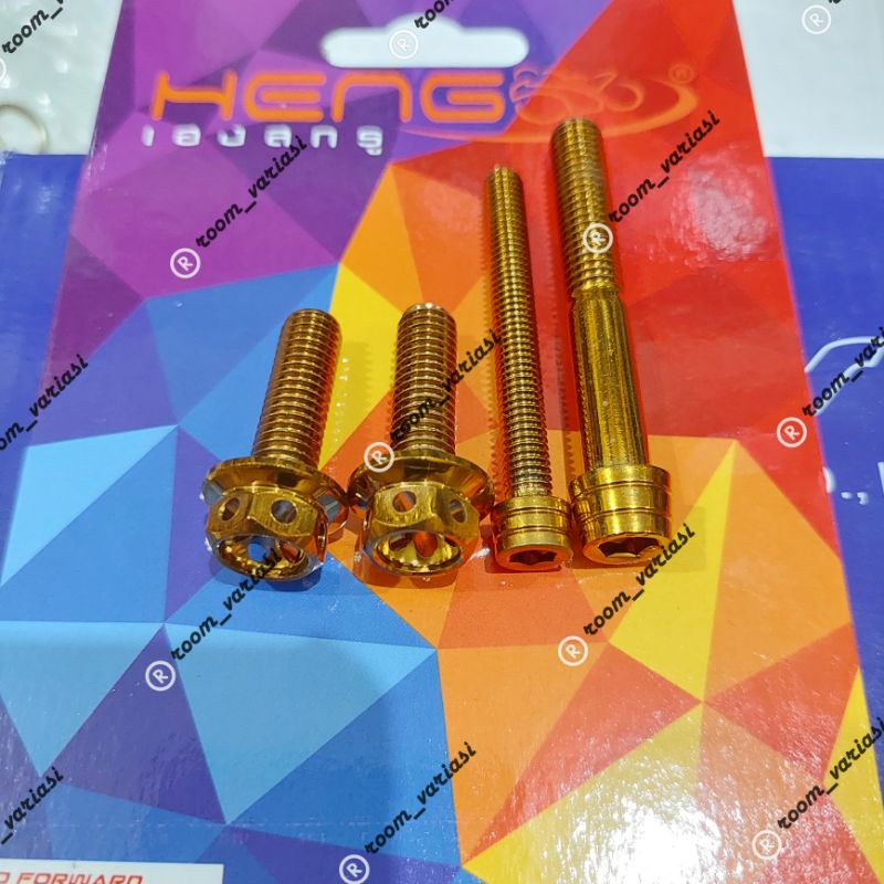 BAUT PROBOLT KALIPER MONOBLOK SET 4PCS BAUT PROBOLT KERUCUT PNP KALIPER MONOBLOK BEAT VARIO SCOOPY NINJA SATRIA FU NOUVO VIXION MIO NMAX SUPRA WAVE 125 DLL