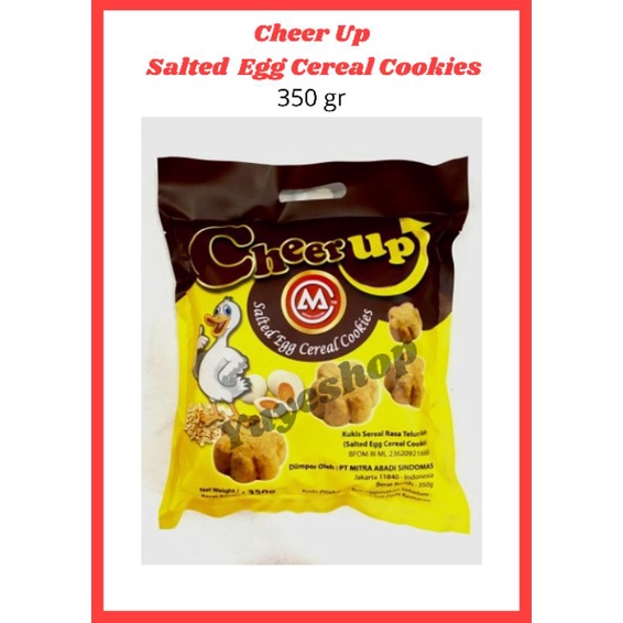 

Cheer Up Salted Egg Cereal Cookies -Biskuit Kukis Telur Asin Malaysia 350gr