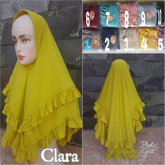 Jilbab Jersey IP polos Dobel Rempel