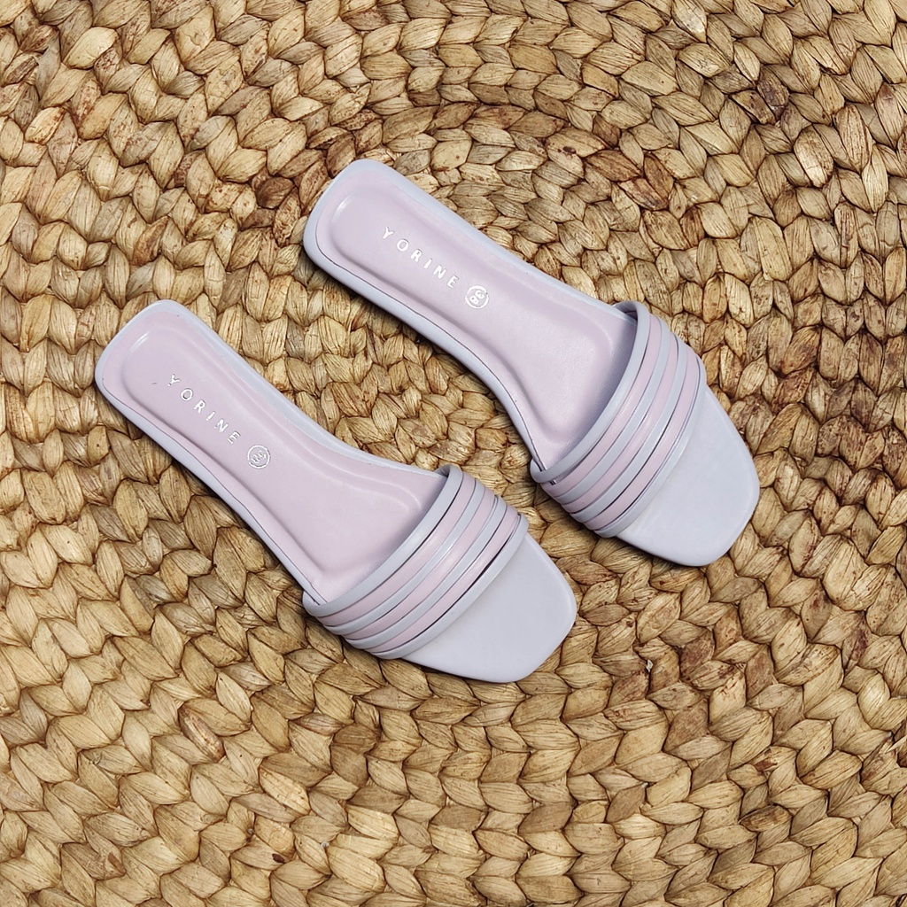 SBM STORE CLOVER Sandal Wanita Flat Kokop Ban Kecil