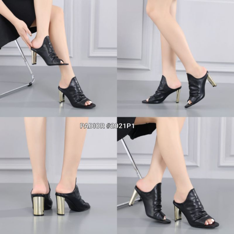 FHS PADIOR HIGH BLOCK POINTED SLOP SHOES #2021P1