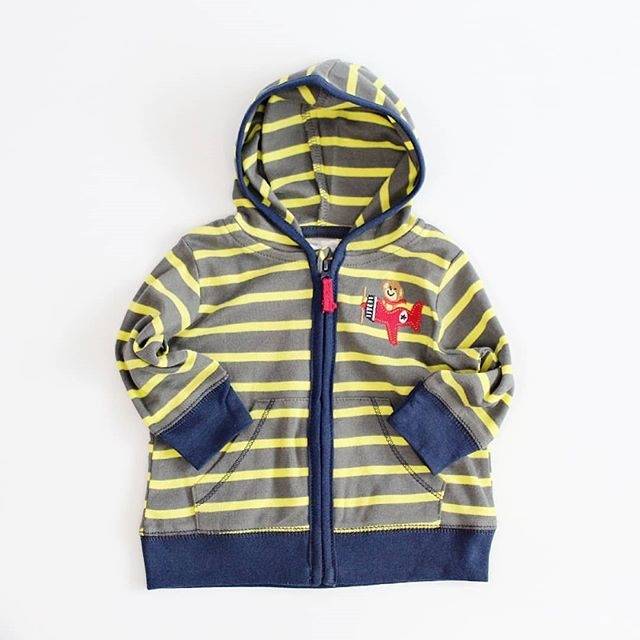 Jaket Bayi Resleting Baby Jacket Sweater Zipper Sleting Mantel Topi Anak 6 9 Bulan 1 2 Tahun - Pilot