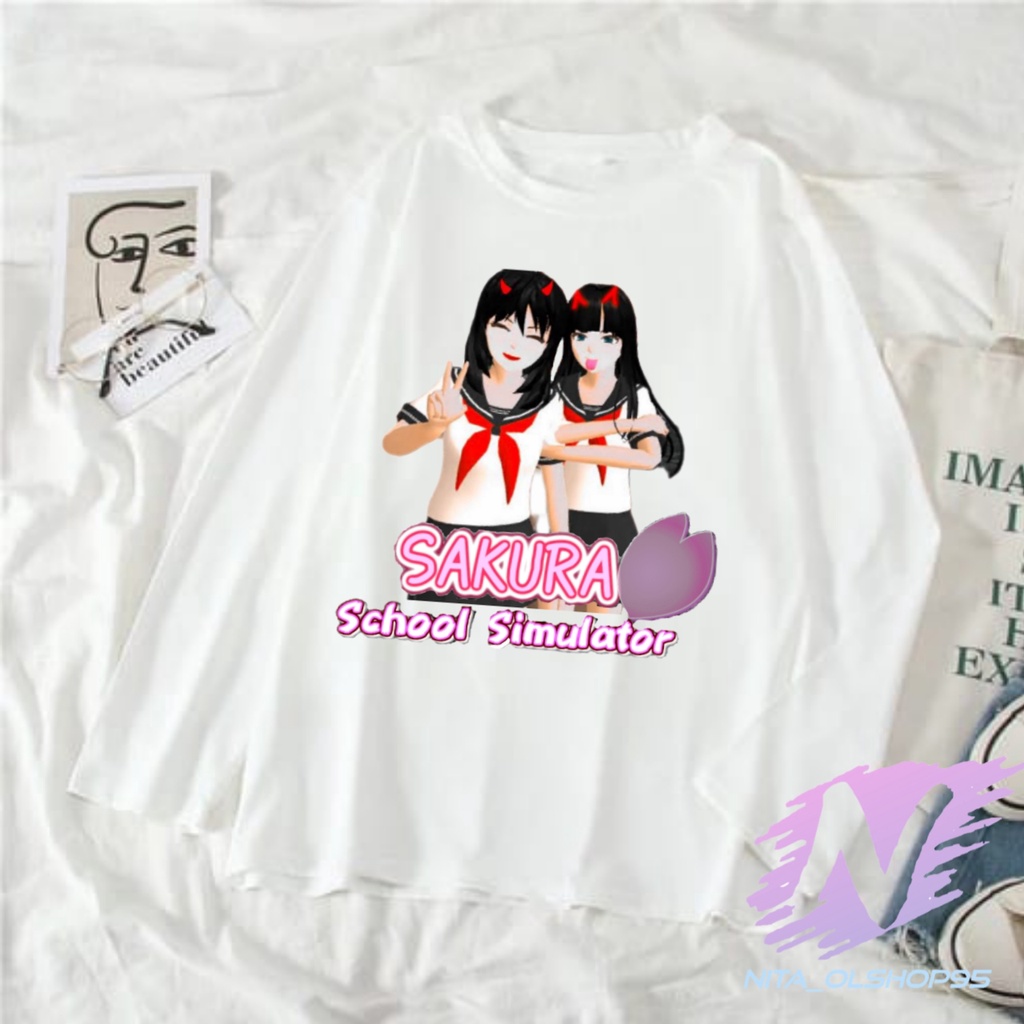 KAOS SAKURA SCHOOL SIMULATOR BAJU KAOS ANAK LENGAN PANJANG SAKURA TERBARU