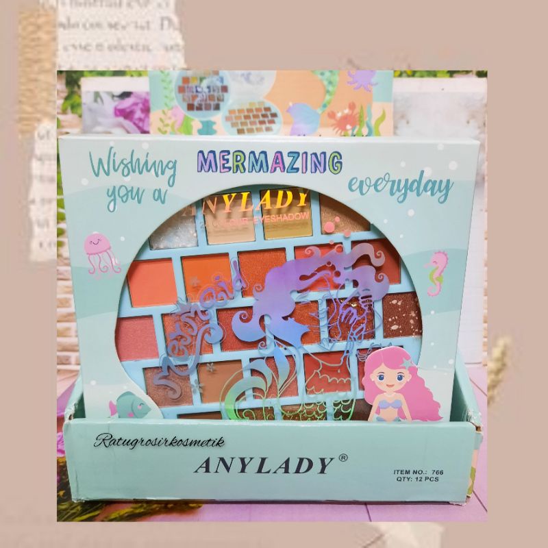 EYESHADOW PALLETE MERMAID ANYLADY NO.766/EYESEDOW ANYLADY MERMAID