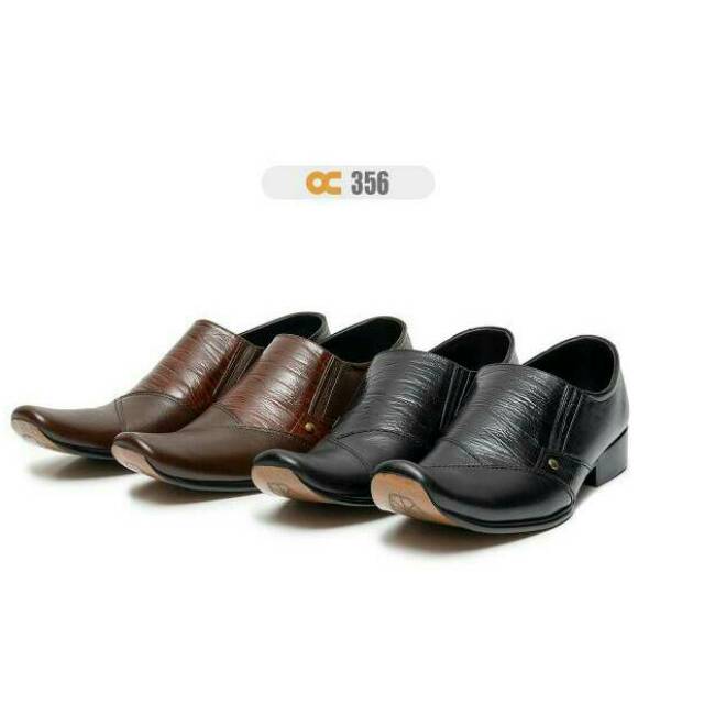 Sepatu pantofel formal pria asli kulit odon cibaduyut