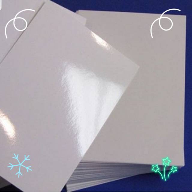 

Karton Gloria / Duplex Kaca Kilat 1 sisi ( seperti Kertas Foto ) Folio ( 1 paket isi 20 lembar )