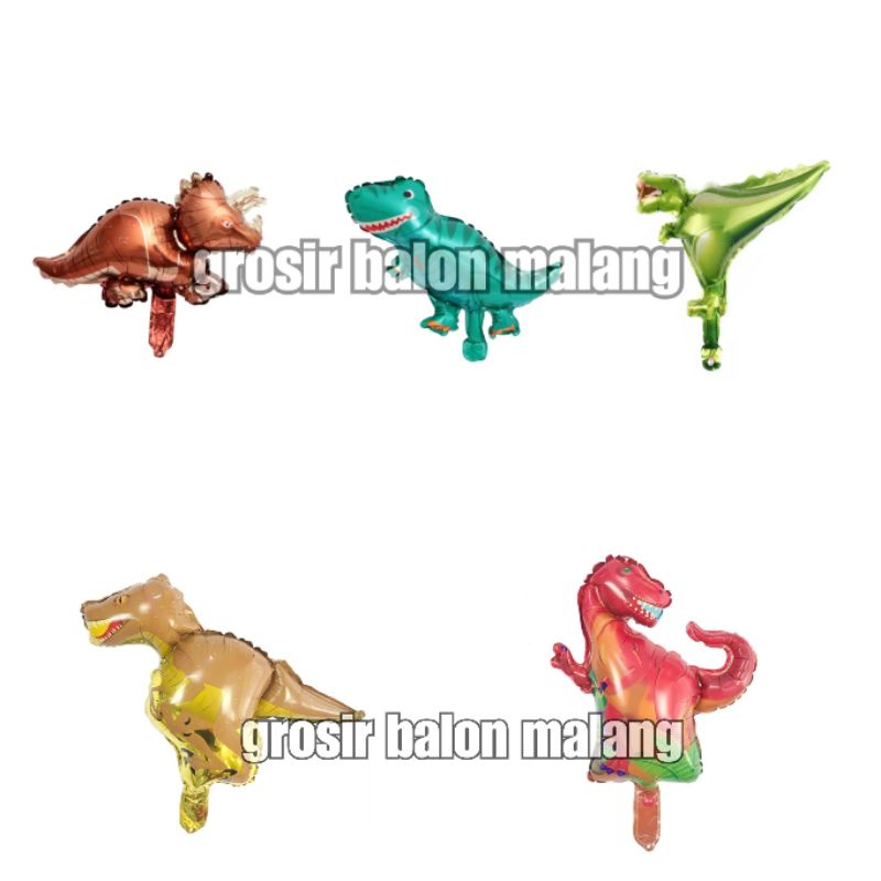 balon karakter hewan animal dino dinosaurus mini kecil