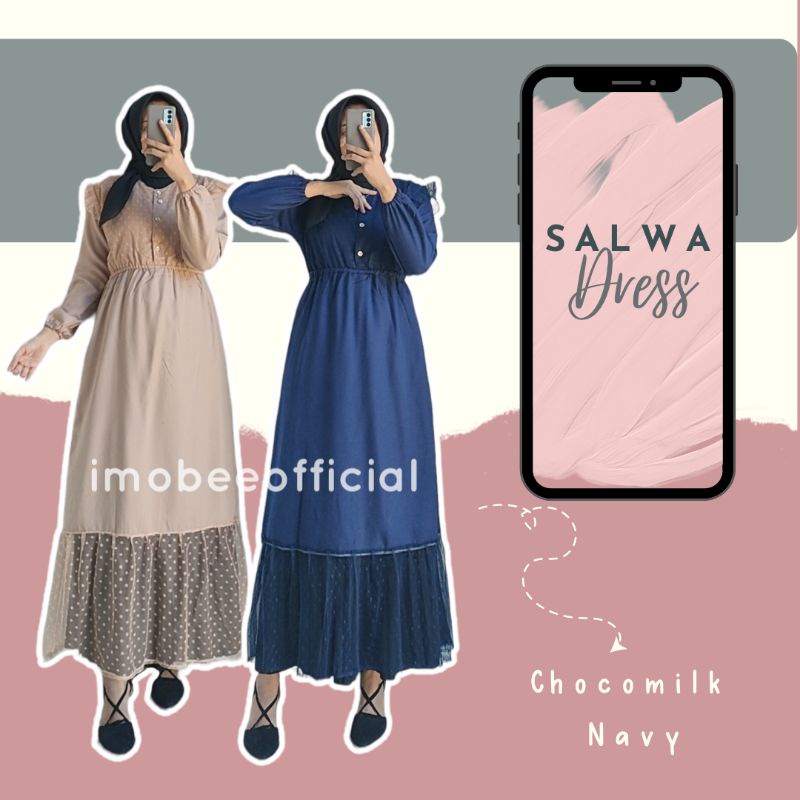 SALWA DRESS TILE // DRESS PESTA RUFFLE TILE DOT