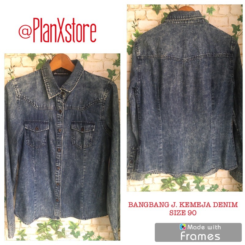 BANGBANG JEANS KEMEJA DENIM PRELOVED TERJANGKAU