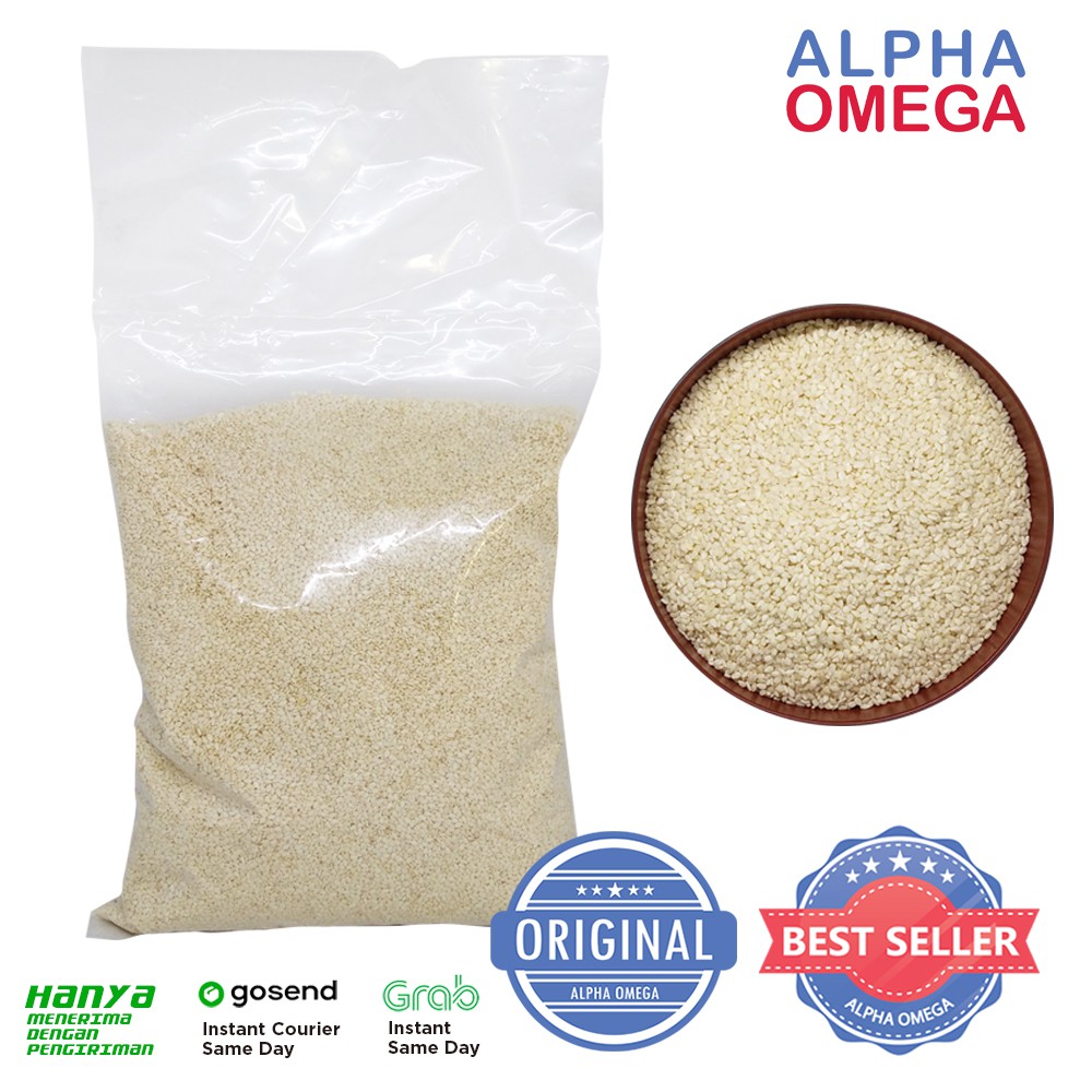 

BIJI WIJEN PUTIH - WHITE SESAME SEED 100gr ORGANIC